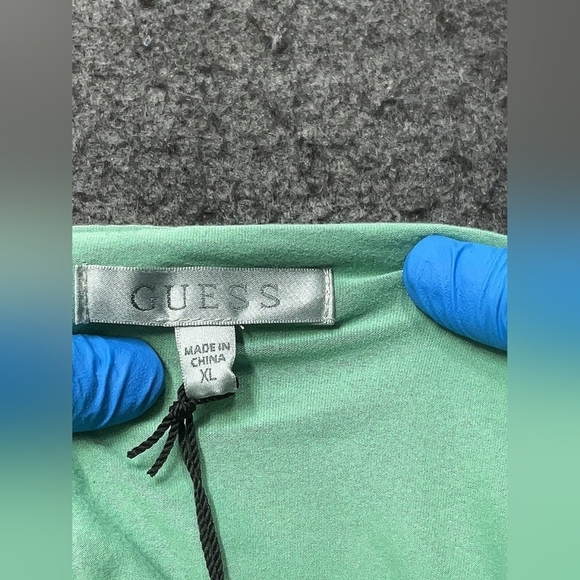 GUESS Yasmina Tie-Back Crop Top – Vital Green – NWT – Size XL - Picture 8 of 10